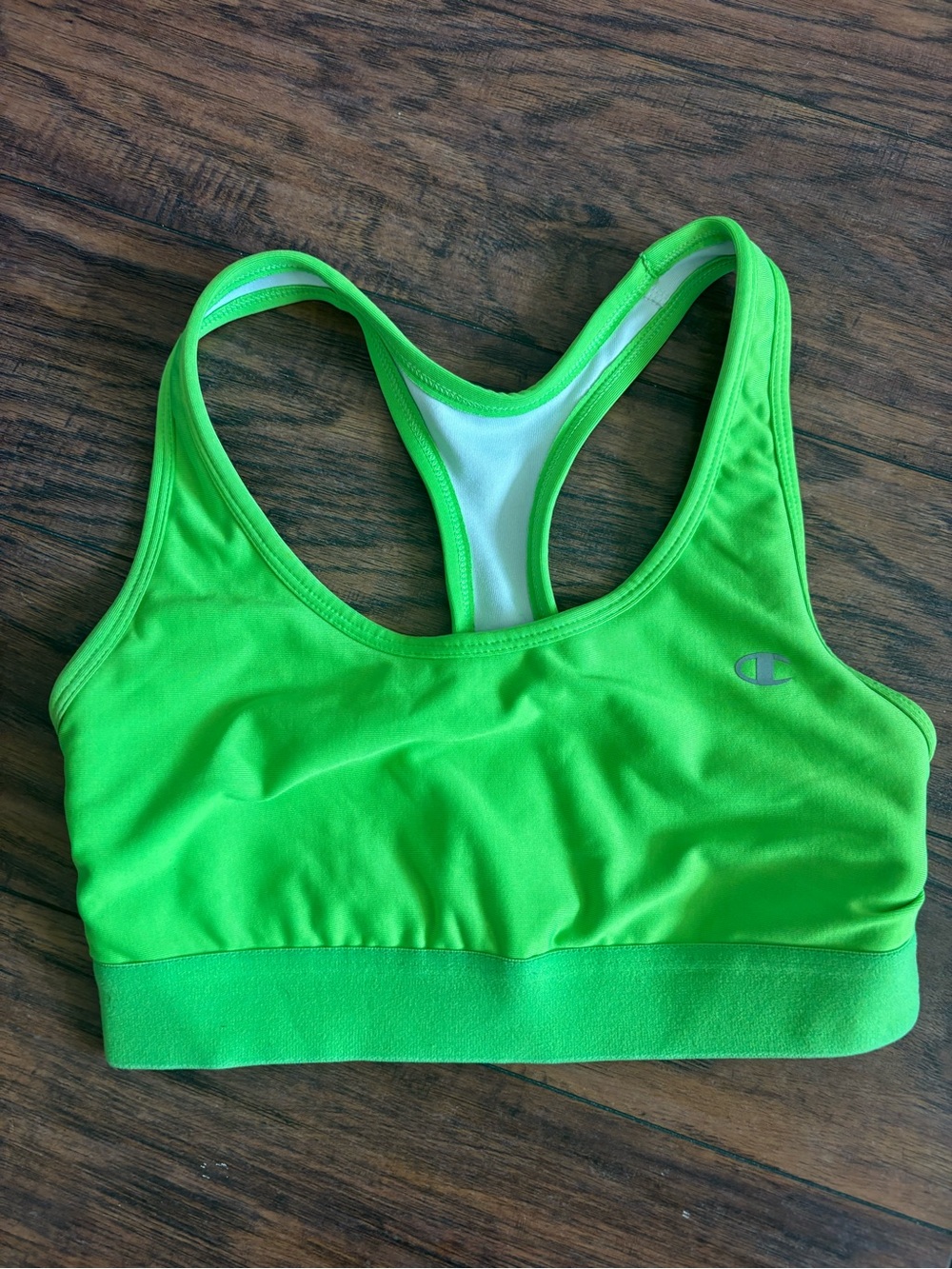 Champion Neon Lime Racerback Sports Bra